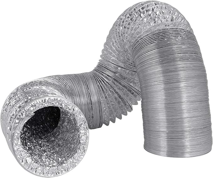 Alu-Flex-Rohr 2,60m Flexrohr 350 Mm 350mm Alurohr Flexschlauch Schlauch Aluminium Aluflexrohr Flexibles Aluminiumrohr Aluflex Hitzebeständig AF