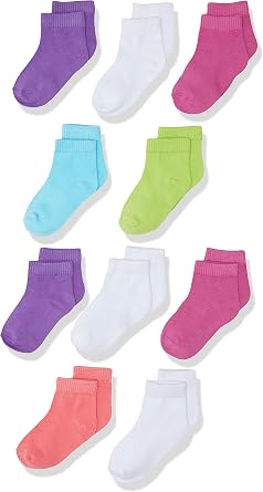 Hanes baby-girls Ankle Socks 10-pack