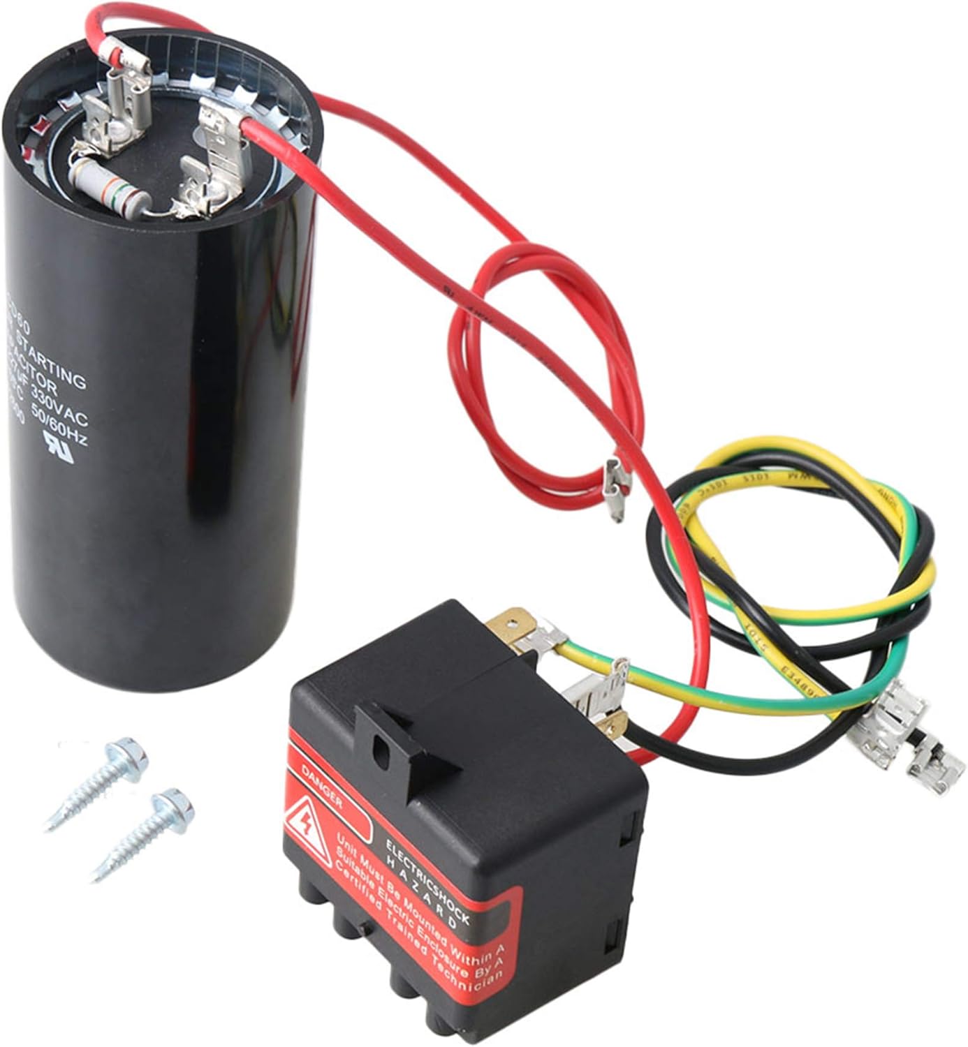 Mxfans 111x52mm CSR-U2 Compressor Energy Saver Capacitor 189-227 Mfd Components