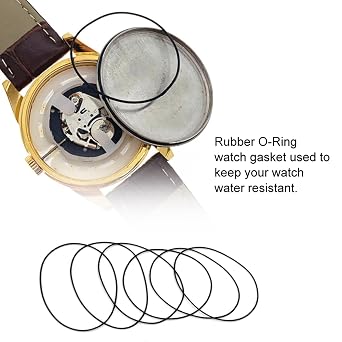 200Pcs Watch Gasket Kit, 0.5mm O Ring Watch Gaskets Assorted, Rubber Watch Sealing Ring with 16-34mm Diameter, Back Cover Watches Sealing Replacement for Repairing Worker