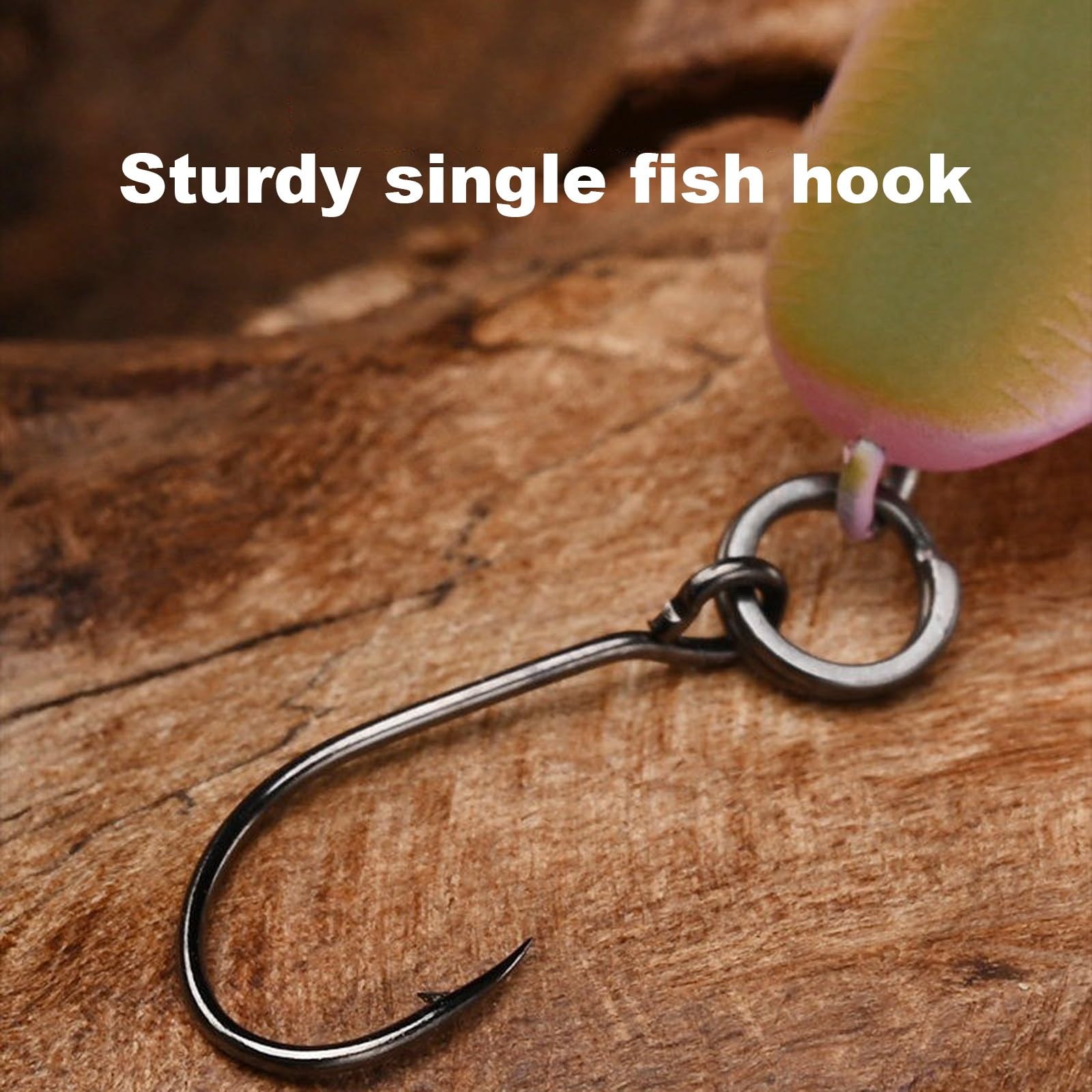 Crankbait Realista de Labio Cuadrado: Señuelo Duro de Un Solo Anzuelo, Adecuado for Truchas y Lubinas