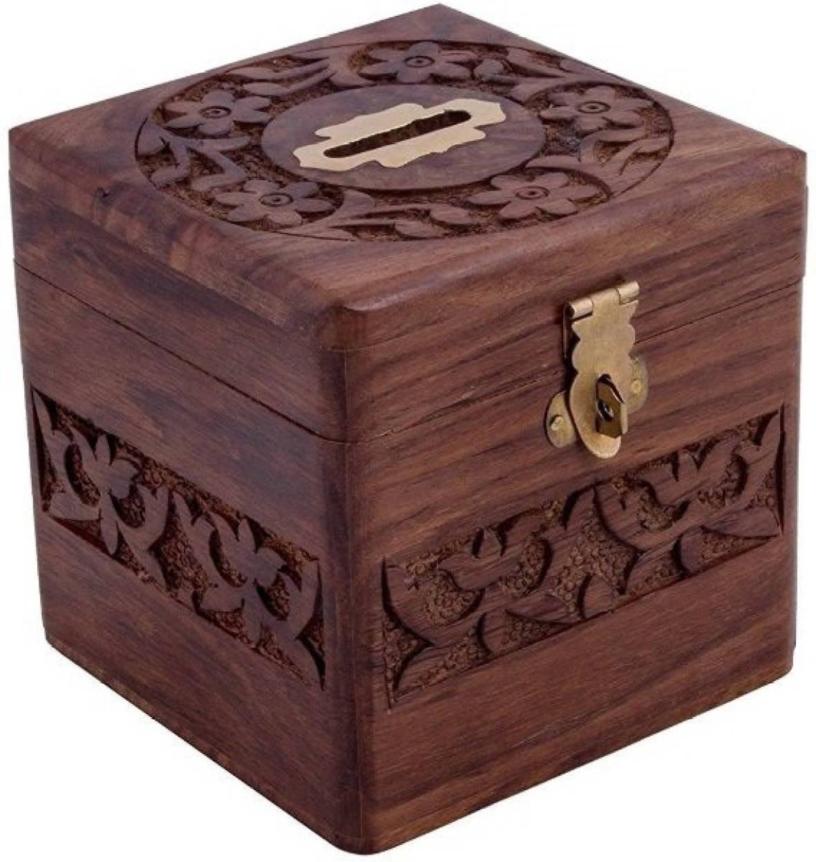 Onlineshoppee Handcraft Wooden Money Bank, Coin Holder, Piggy Bank (Brown) (B07Q226YMF) Amazon Price History, Amazon Price Tracker