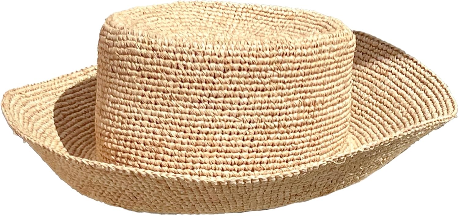 L*Space Isadora Bucket Hat for Summer, Sun Protection and Vacation, Featuring a 3" Brim, Constructed from Raffia