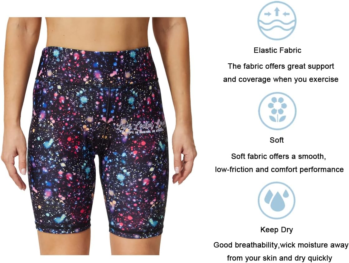 Women's Yoga Pants Capri Leggings for Women Compression Leggings Colorful Patterned Tummy Control Workout Leggings