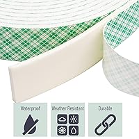 Vista 3 de CANOPUS Cinta de espuma de doble cara para proyectos de manualidades y tarjetas, cinta adhesiva de montaje resistente 4016 (1 pulgada x 36 yardas)