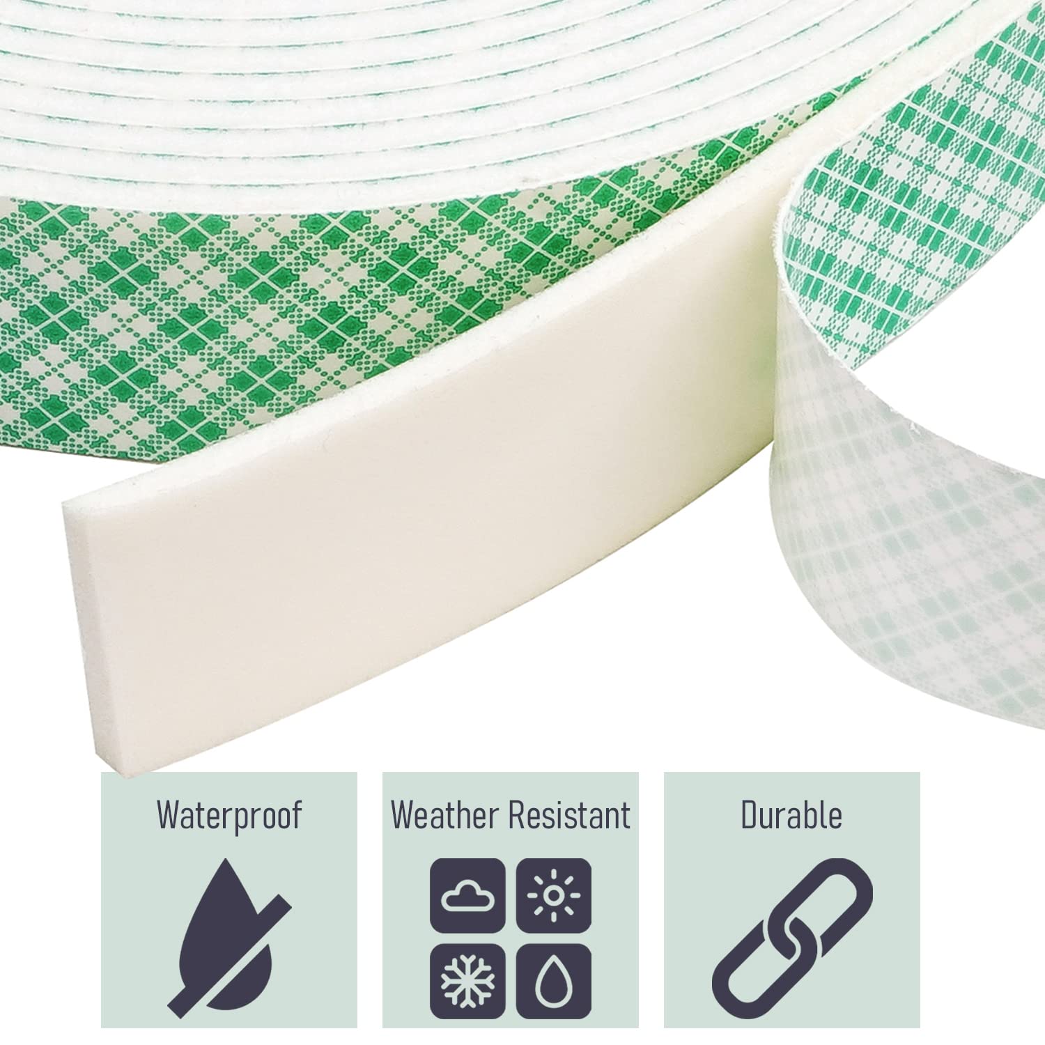 CANOPUS Cinta de espuma de doble cara para proyectos de manualidades y tarjetas, cinta adhesiva de montaje resistente 4016 (0.5 pulgadas x 36 yardas)