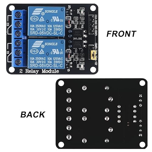 Miniatura 2 de Módulo de relé de estado sólido de 6 piezas, disparador de nivel altobajo, 5V, 2 canales para equipos de automatización de control