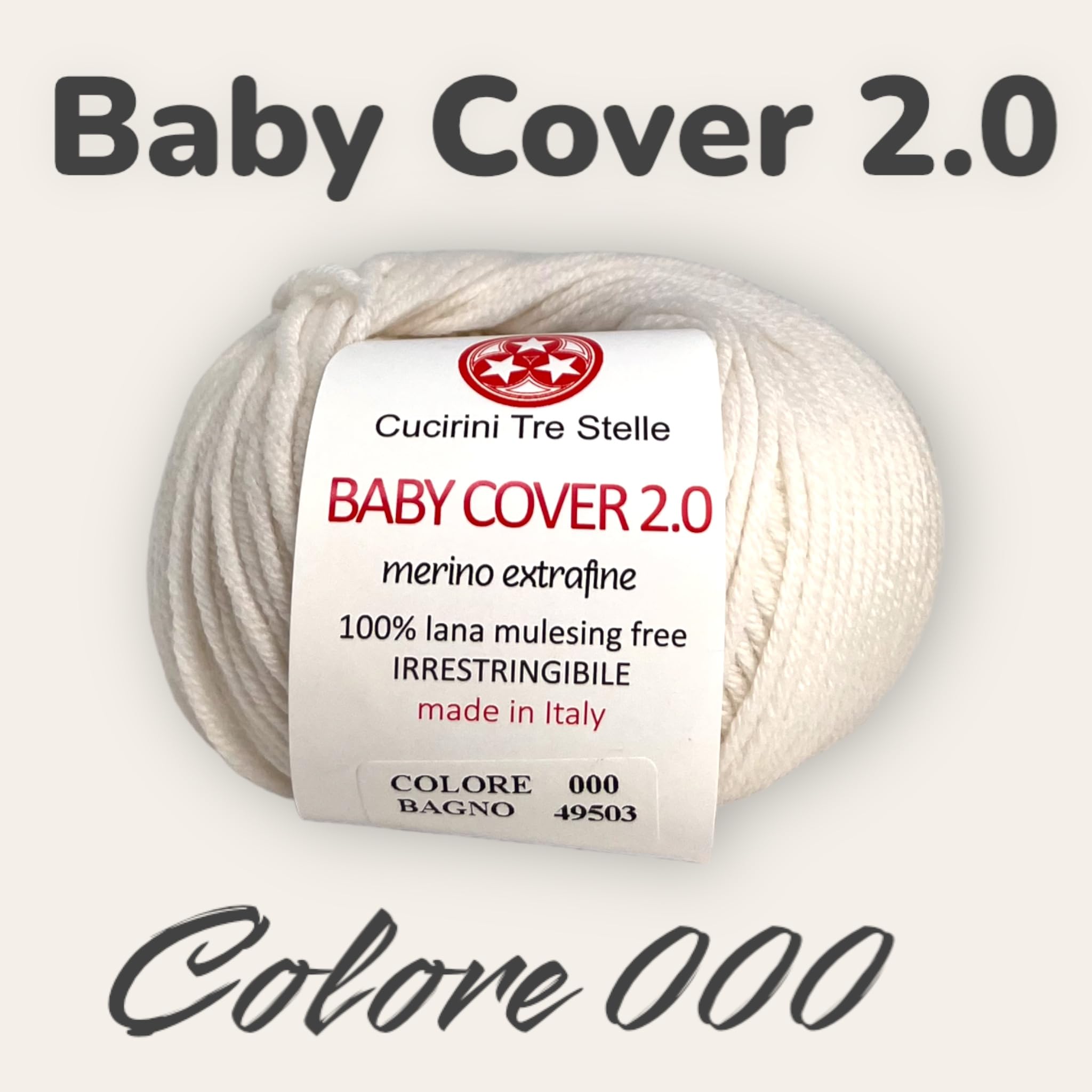 Lana Baby Cover 2.0 di Cucirini Tre Stelle (000)