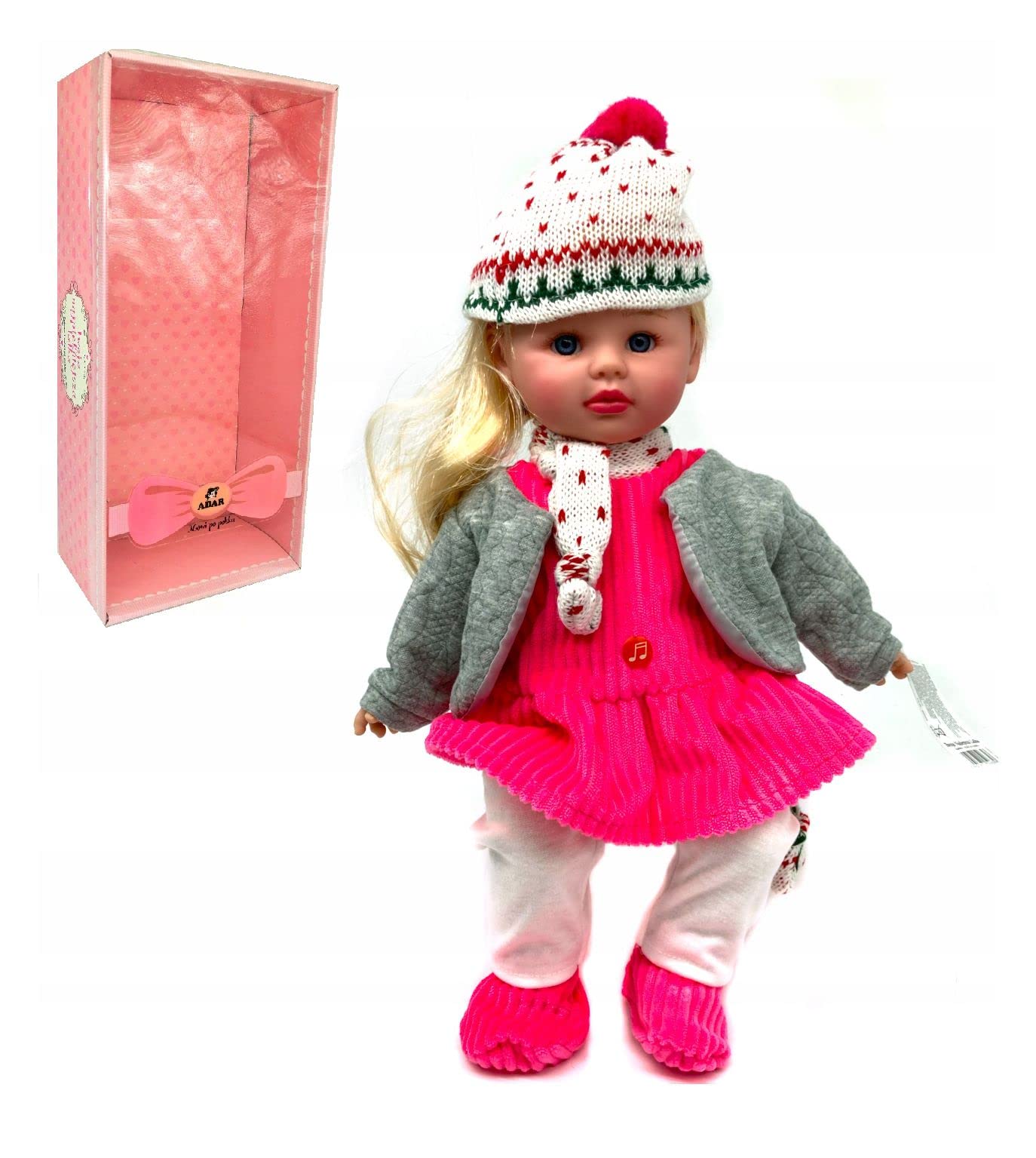 Poupée sonore hiver Adar 40 cm aux fonctions interactives