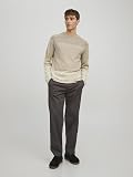 JACK & JONES Jjehill Knit Crew Neck Noos Sweter Mężczyźni, owsiankowy, L