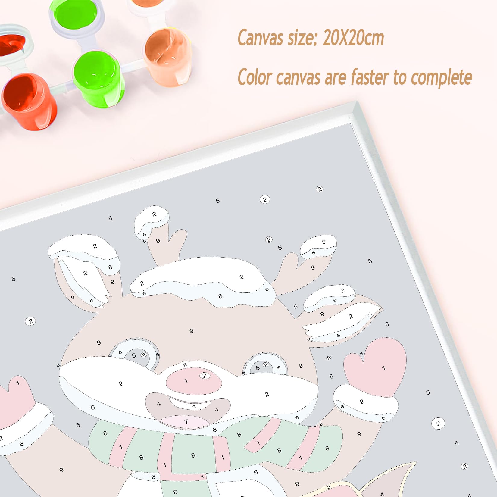 TARATH Peinture à Numéros Enfants, Peinture à Numéros de 5 6 7 8 9 Ans Fille et Garçon, Peinture à Numéros Animaux avec Cadre 2 Pinceaux et Peintures Acryliques, 20 X 20cm (Éléphant TARATH Peinture à Numéros Enfants, Peinture à Numéros de 5 6 7 8 9 Ans Fille et Garçon, Peinture à Numéros Animaux avec Cadre 2 Pinceaux et Peintures Acryliques, 20 X 20cm (Éléphant
