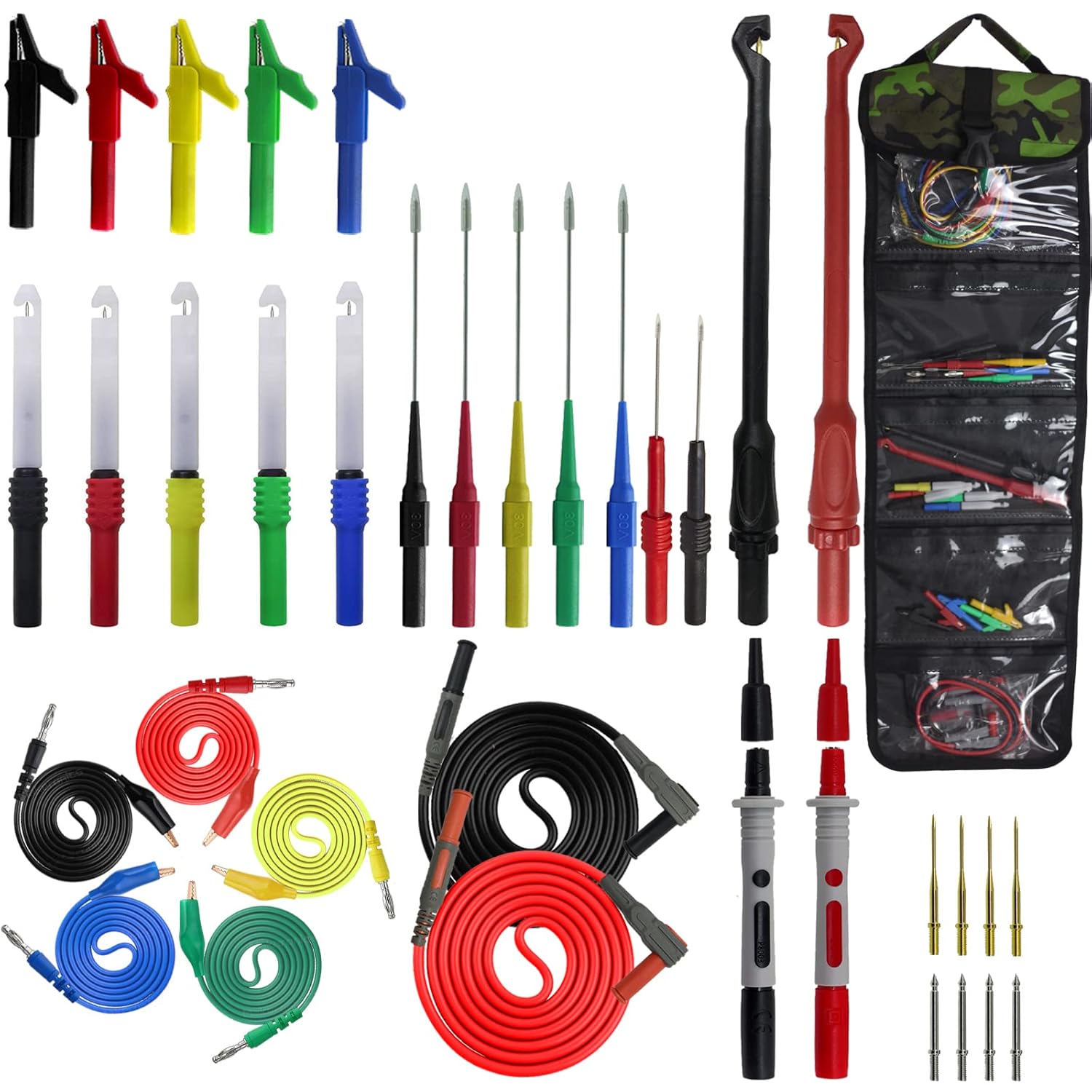 Makeronics 40 in 1 Multimeter Back Probe Test Lead Kit for Electronic Specialties Automotive