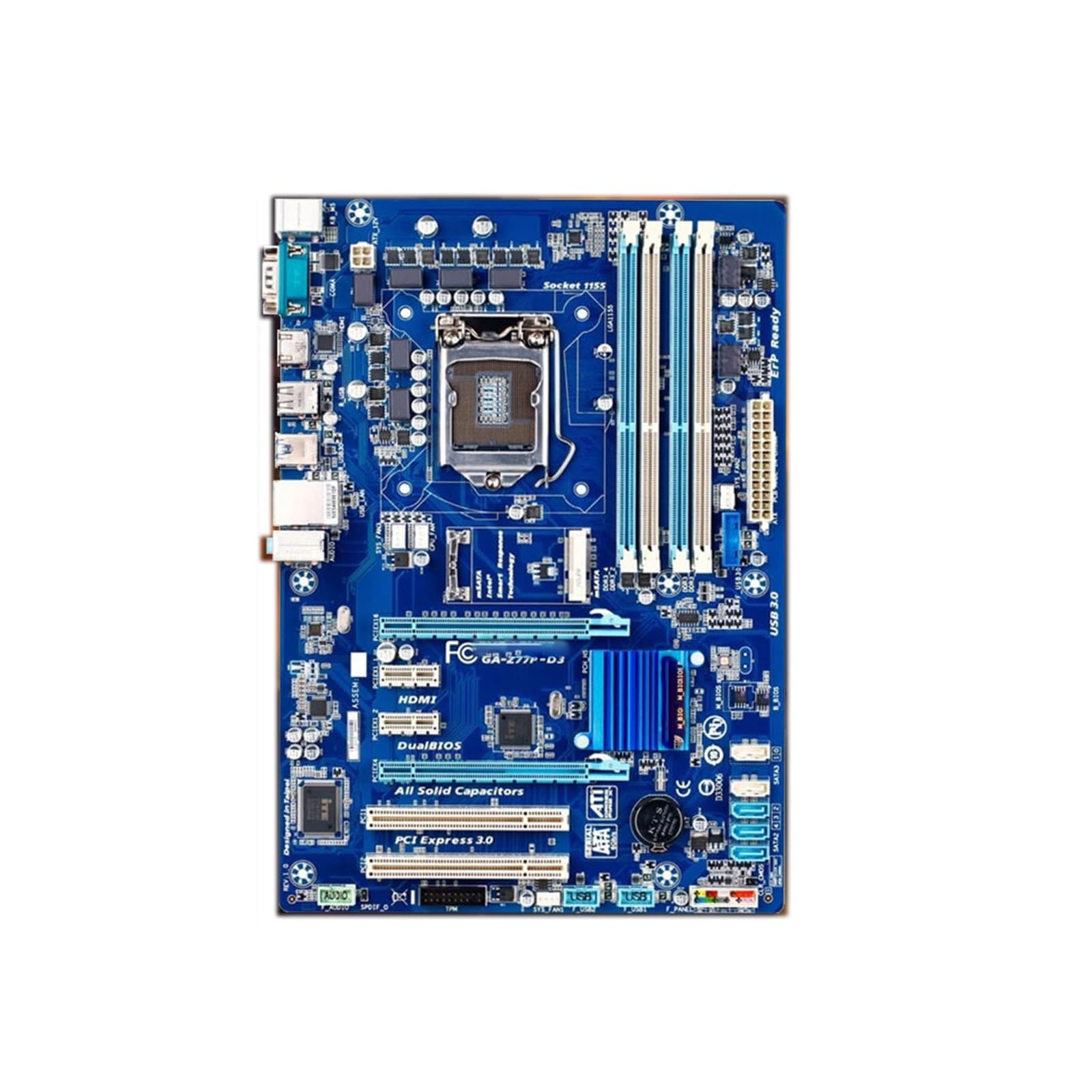 Motherboard Fit for GIGABYTE GA-Z77P-D3 Desktop Motherboard Z77 Socket LGA 1155 I3 I5 I7 DDR3 32G ATX UEFI BIOS