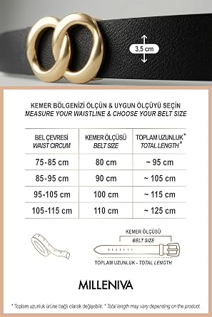 Sonsuzluk Gold Tokalı Kadın Kemer 3.5 cm