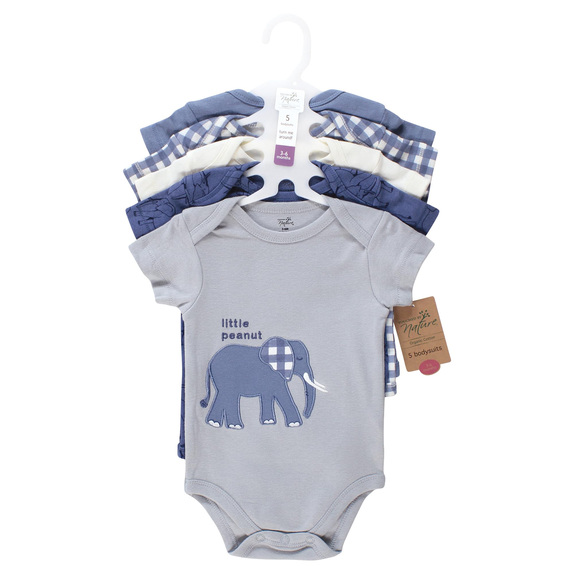 Touched by Nature Unisex Baby Body aus Bio-Baumwolle