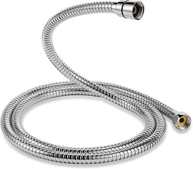 Ducha de mano cromada con manguera de acero inoxidable de 10 pulgadas miniatura 5