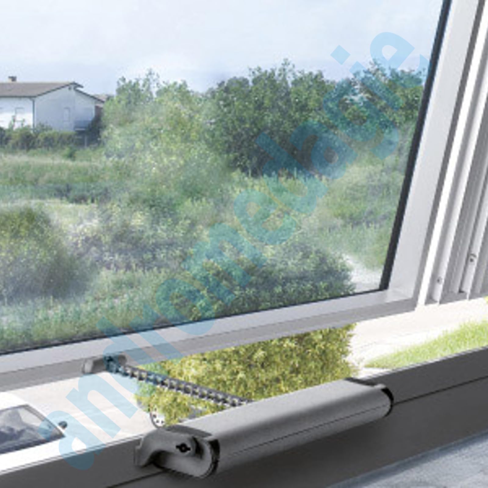 LIWIN 250N 230V BIANCO Attuatore elettrico a catena per l'apertura e chiusura di finestre a sporgere, shed, lucernai, vasistas, in legno, PVC e alluminio