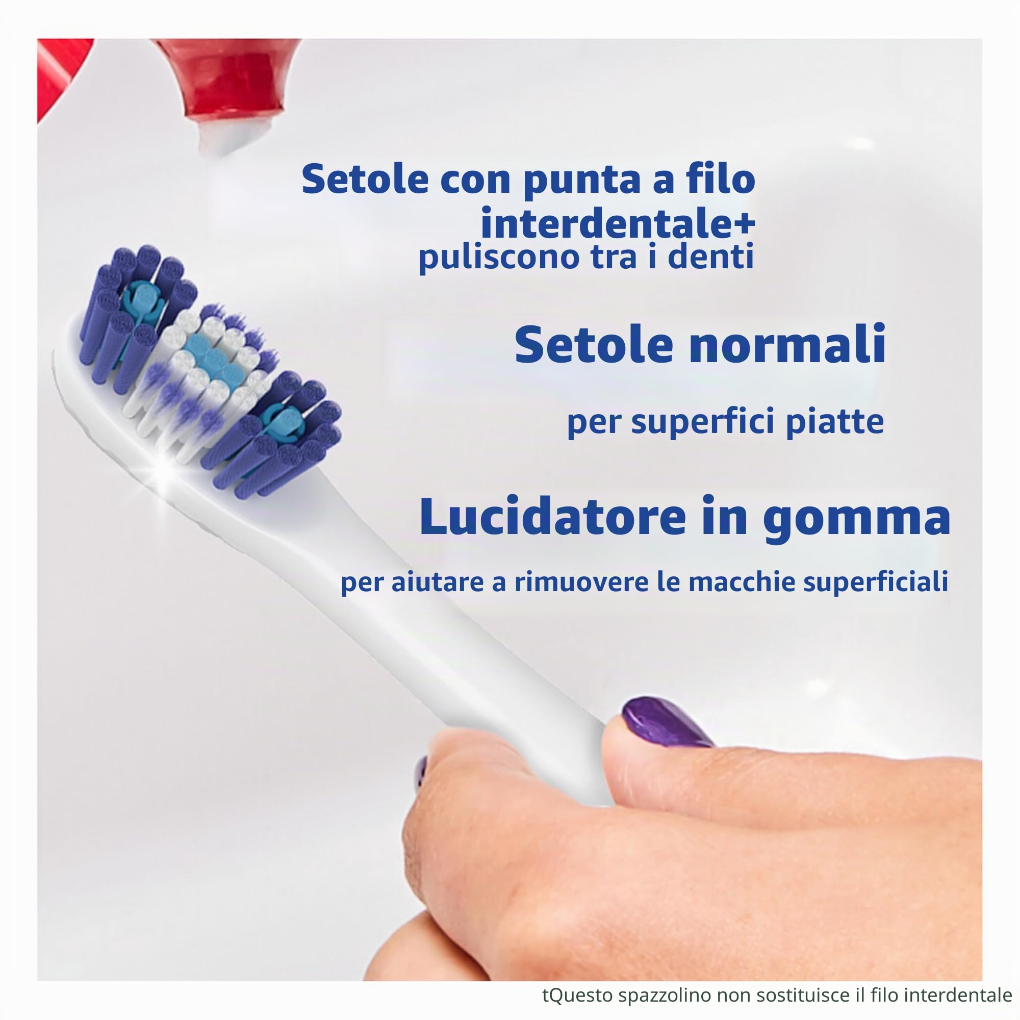 Colgate Spazzolino da denti a batteria con punta a filo interdentale da 360