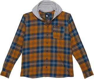 Boy's Halidon Youth Button Down Hoodie Flannel Shirt