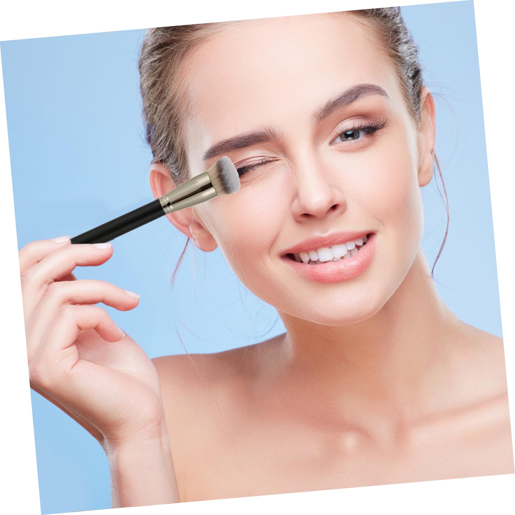 SOESFOUFU Facial Brush Esthetician Multi-purpose Makeup Brush Synthetic Fiber Foundation Blush Beauty Supplies Women's Makeup Tool