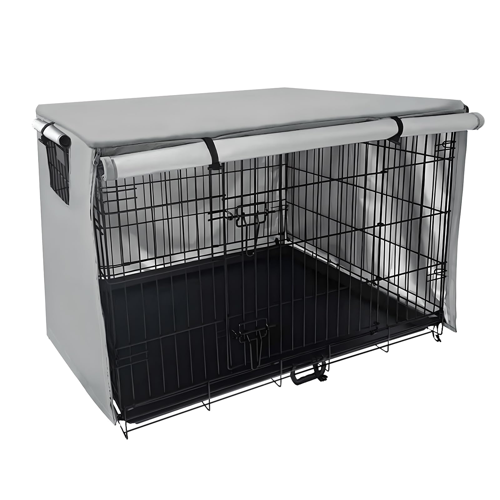 Cubierta para Jaula de Mascotas - Poliéster Resistente, Impermeable y para Todo Clima, Compatible con Jaulas de Alambre de 61-122 cm