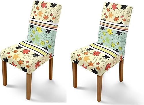 Miniatura 105 de Rnyleeg Fall Autumn Seat Covers for Dining Chairs Set of 4 Sunflower Themed Stretch Dining Chair Covers Soft Comfy Chair Slipcovers for Cocktail