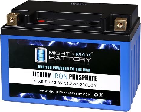 Mighty Max Battery YTX9-BS Lithium Battery Replacement for Honda EU3000