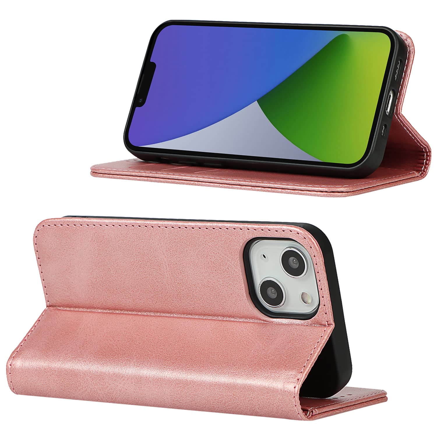 Cavor Cover Compatibile con iPhone XR con Cordino,Flip Portafoglio Custodia Pelle,[Specchio][5 Porta Carte][Magnetico],Custodia Cover con Laccio Compatibile con iPhone XR - Viola