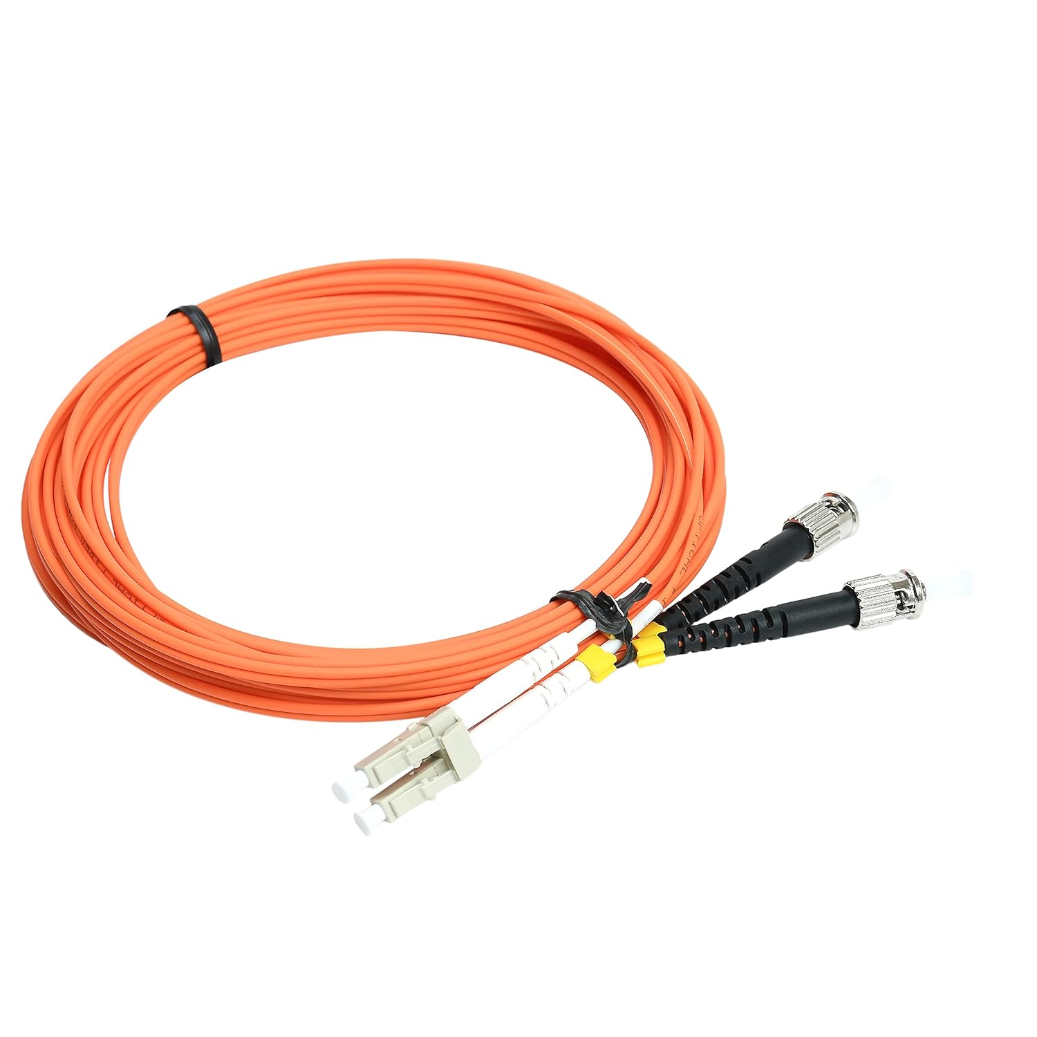 3M - 4Pack LC to ST Fiber Optic Patch Cable Multimode OM1 Duplex 62.5/125µm Optical Patch Cord 1G/10G Fiber Optic Cable LC-ST 3 Meter (9.8ft) Pack of 4.