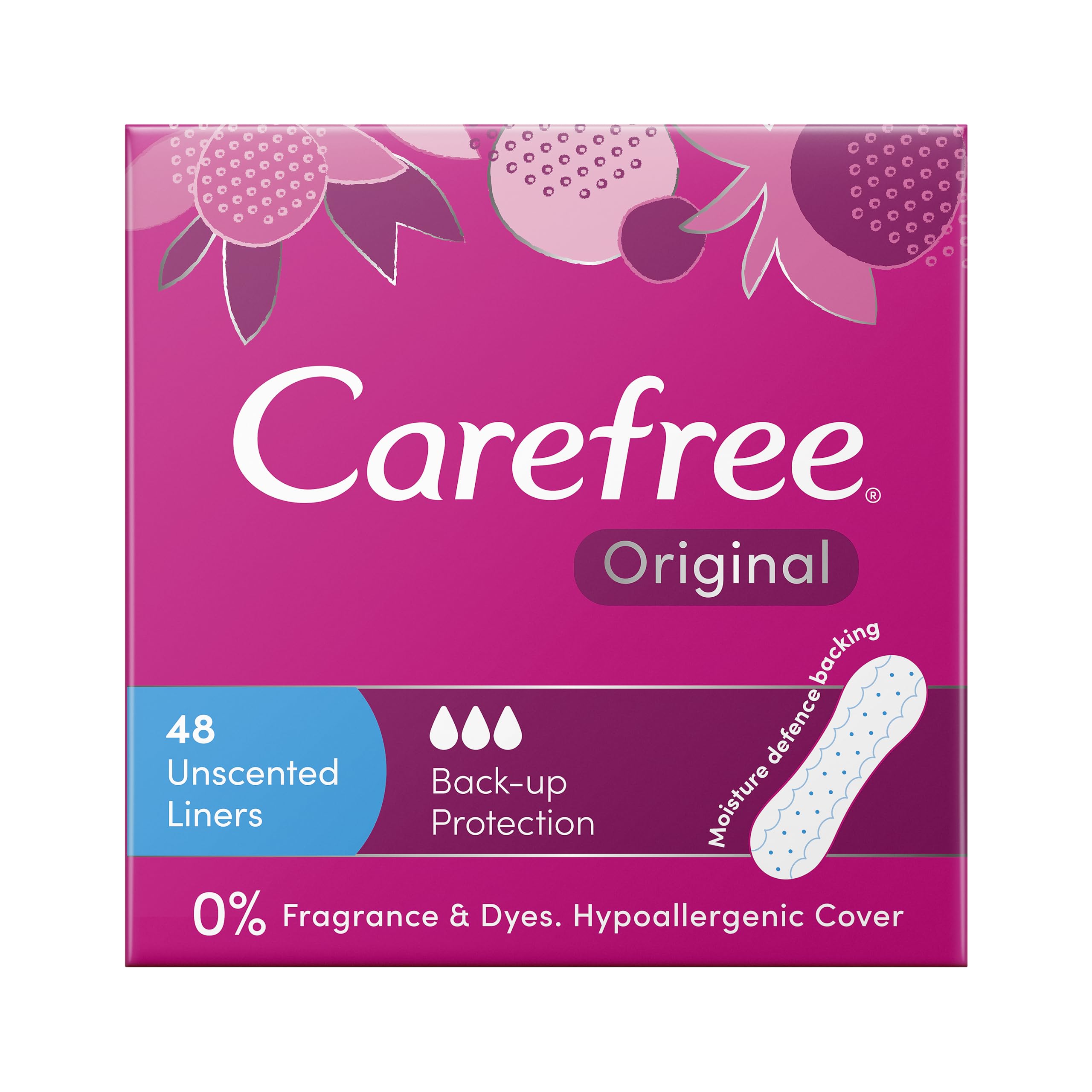 Carefree Original Unscented Liners 48 pack