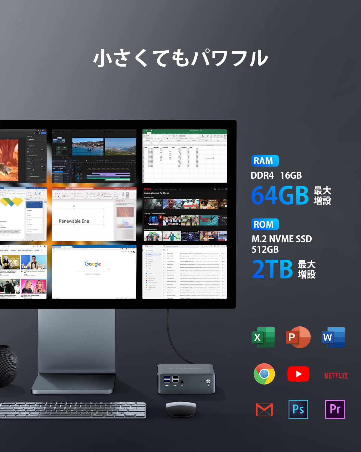 Amazon.co.jp: TOPGRO ミニPC 第11世代 Core i7-1165G7 (最大4.7GHz 