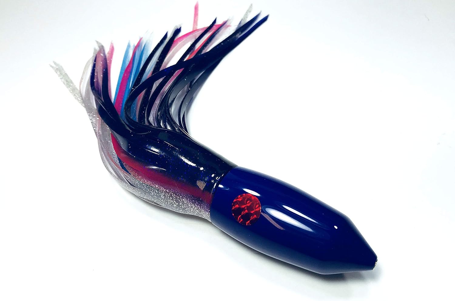 Large Heavy Kona Ahi XL-6 Bullet Saltwater Hawaiian Trolling Lure for Marlin Tuna Mahi Wahoo