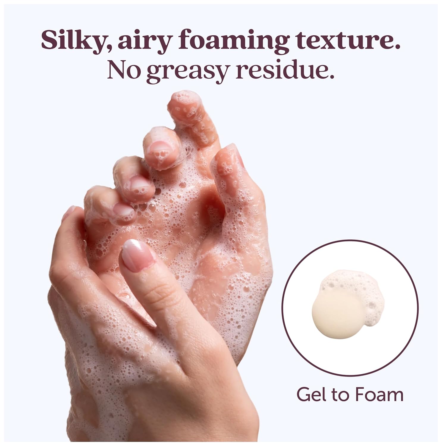 Fresh Awakening Gentle Face Wash for Women - Foaming Oil to Foam Facial Cleanser & Makeup Remover - Natural, Hydrating, Rich in Squalane, Omegas, Vitamin A + Antioxidants