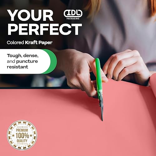 Vista 77 de Rollo de papel kraft marrón de 24 x 2160 pulgadas (180 pies), paquete de 4 – Papel de embalaje marrón hecho en Estados Unidos de 30 libras de grosor