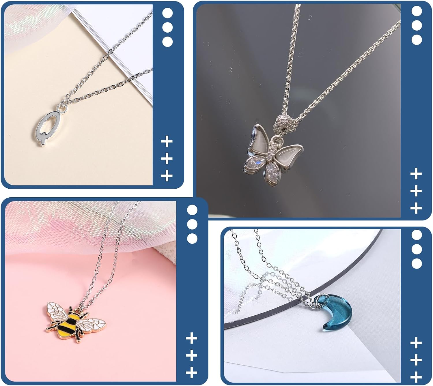 20PCS Necklace Chain with Lobster Clasps, Stainless Steel Necklace Chains, 17.7Inch 1.5mm Silver Chain for Jewelry Making and DIY Accessories, Necklace-Set (Fashion, Thin, Dainty and Sturdy) - Image 6