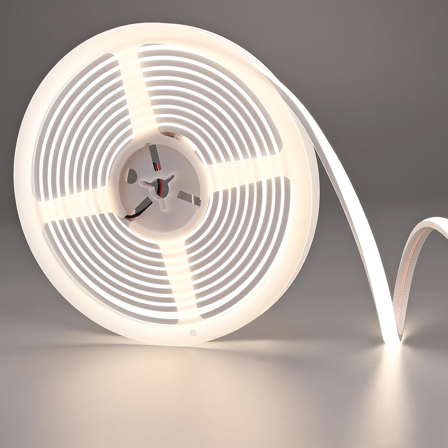 24V COB LED Strip Light 16.4ft Warm White 3000K, 230LM/ft, IP67 Waterproof Outdoor, High CRI>93, Self-Adhesive Highlight Architecture, Accent Bars & Gardens