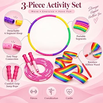 3PCS Hula Hoops for Kids