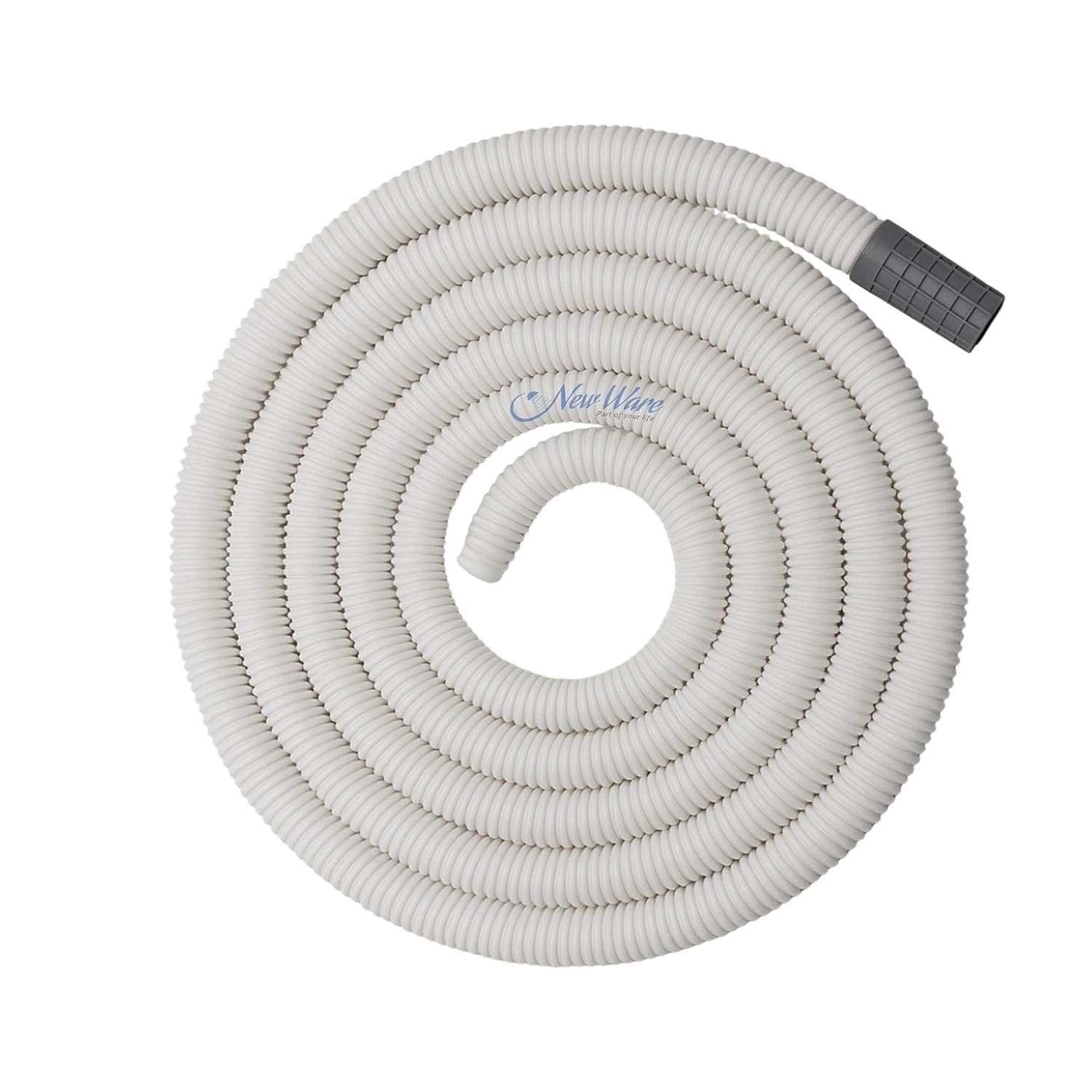 New Ware® 1.5 Meter AC Water Outlet Drain Pipe | Flexible PVC Hose for AC Drain & Multipurpose Inlet-Outlet Use