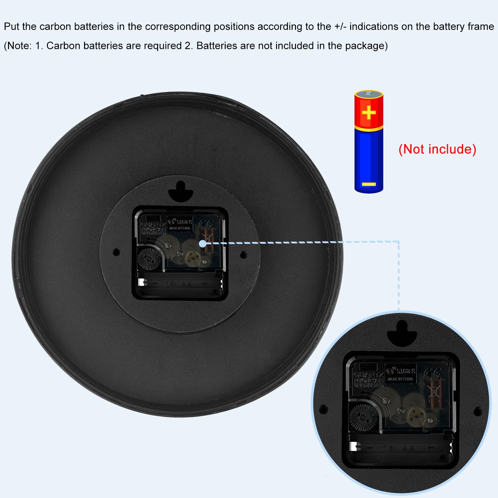 Orologio Da Parete Gentpovth 8 Pollici - Senza Ticchettio, Numeri Leggibili, Design Elegante Per Interni