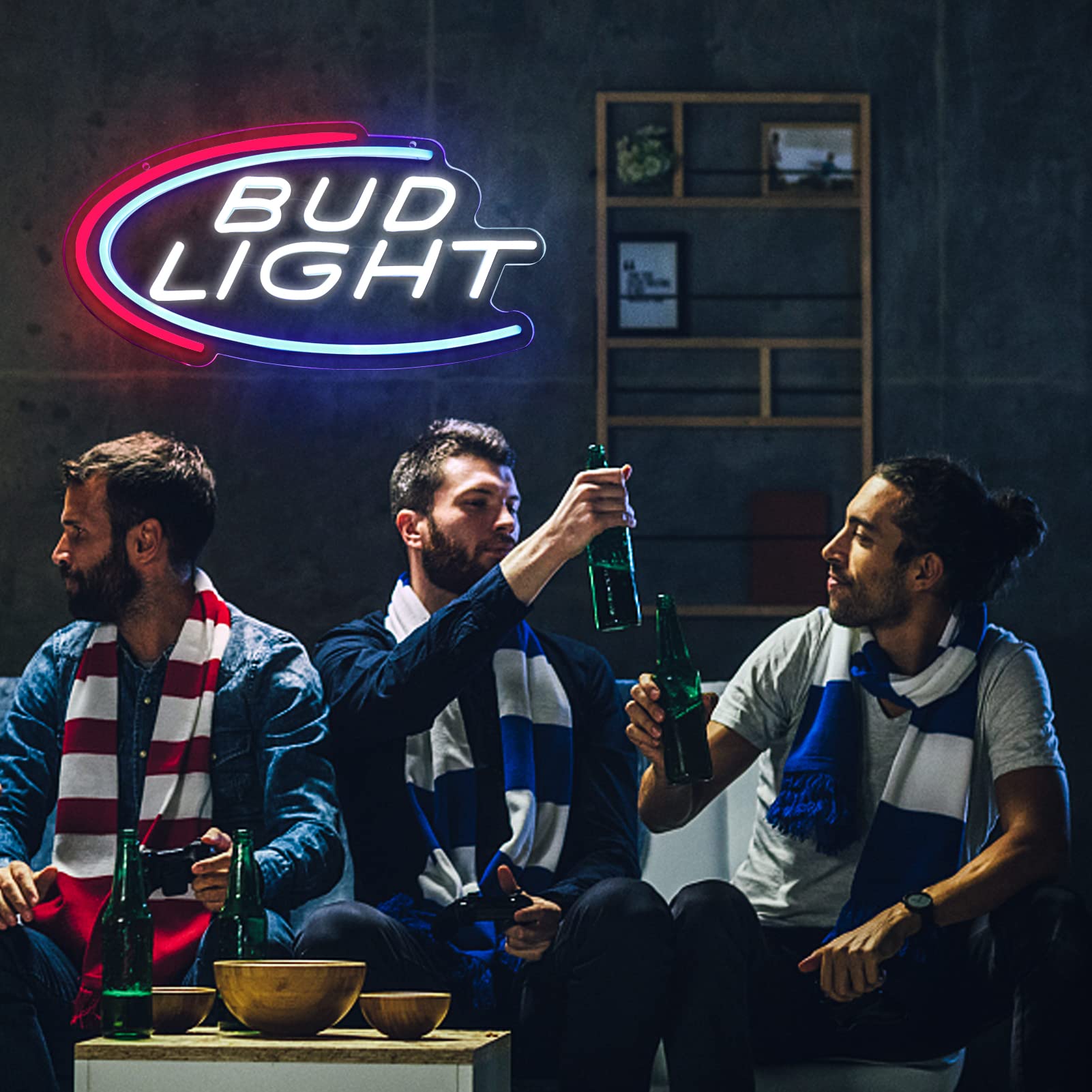 Amazon.co.jp: Vinray Bud Light ネオンサイン ガレージバー