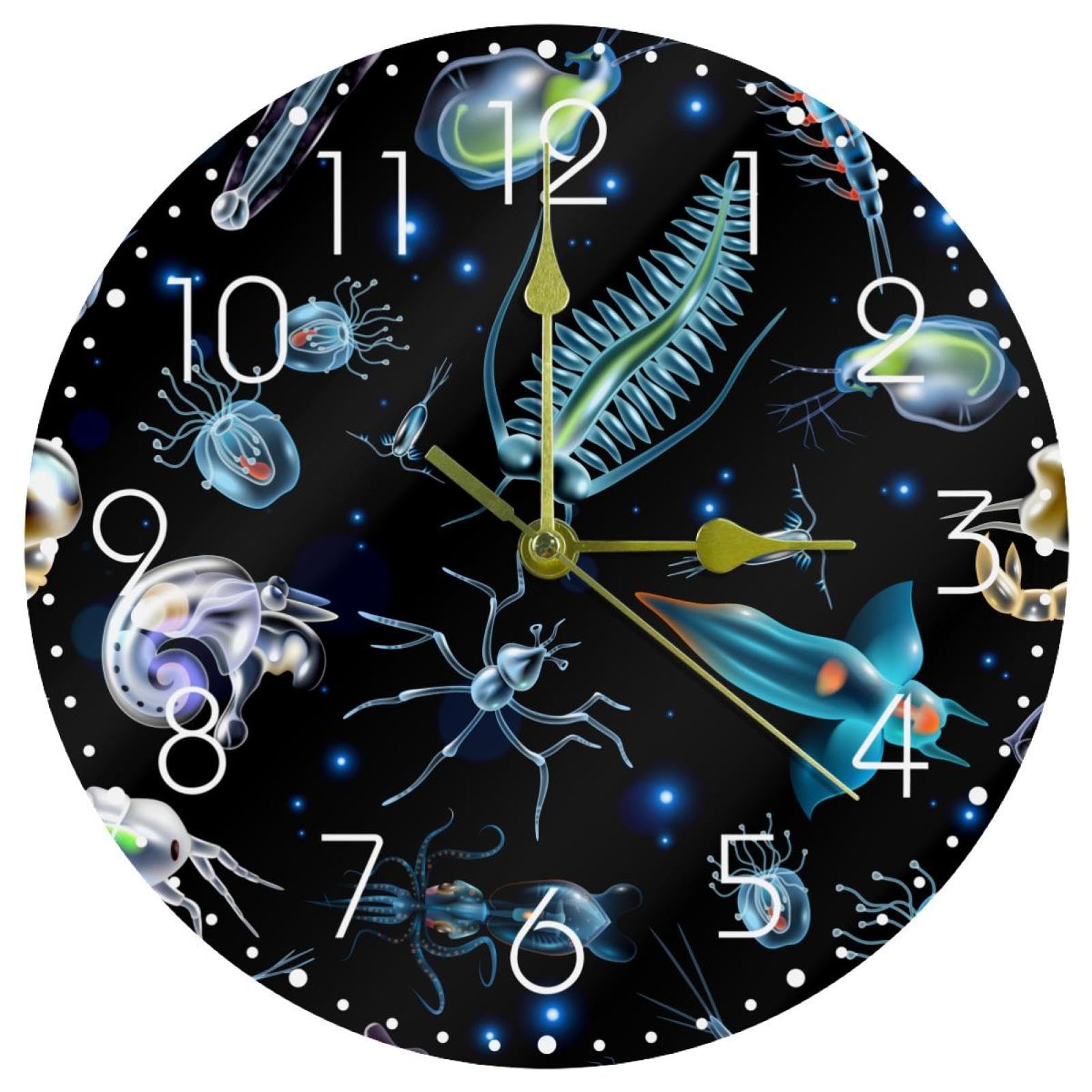 Horloge murale de cuisine lisible et silencieuse à piles
