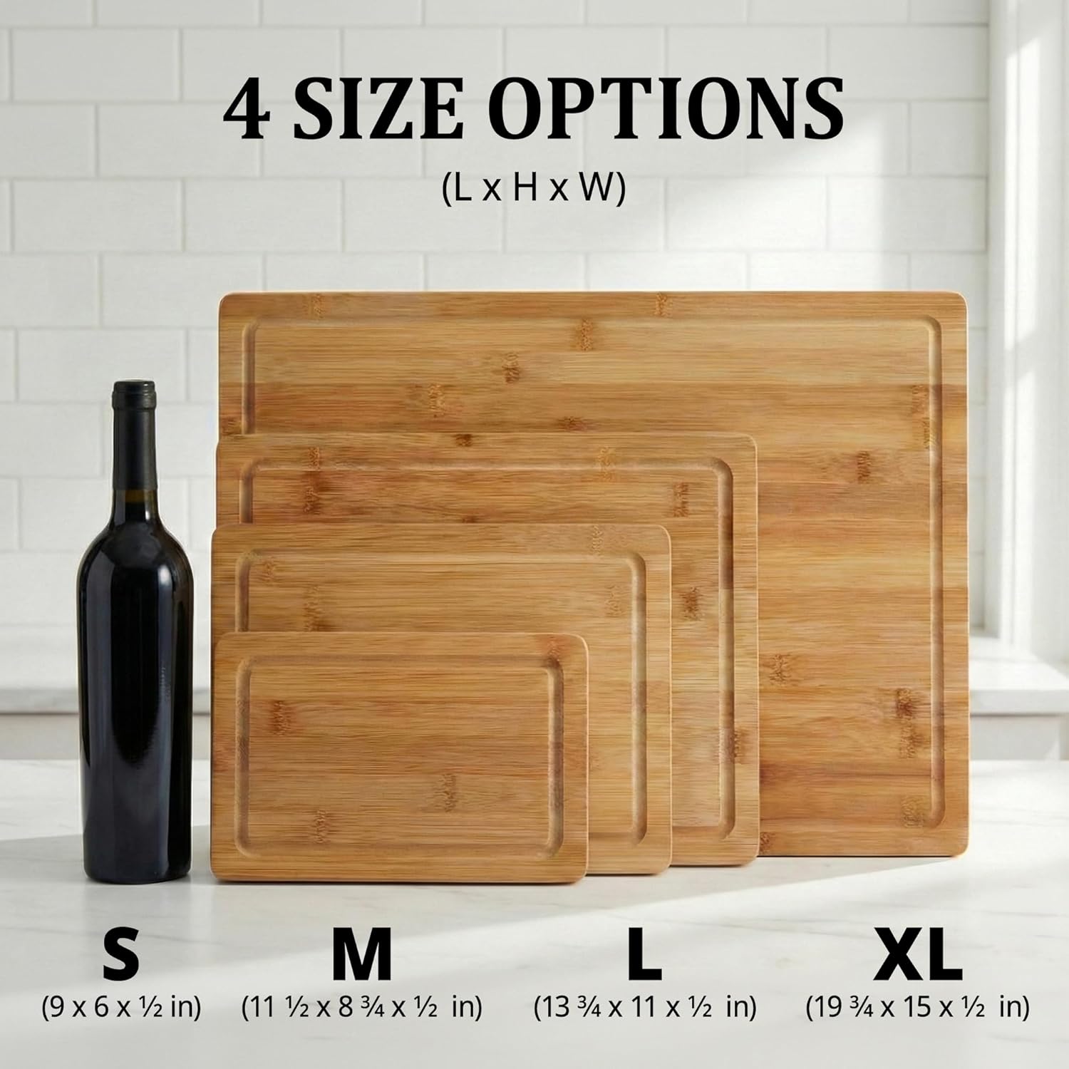 Custom Cutting Board - Personalized Cutting Board Wood Engraved - 4 Sizes & 7 Designs - Bamboo Charcuterie Custom Wedding Gifts for Couple, Bridal Shower, Engagement, Anniversary and Housewarming - Image 4