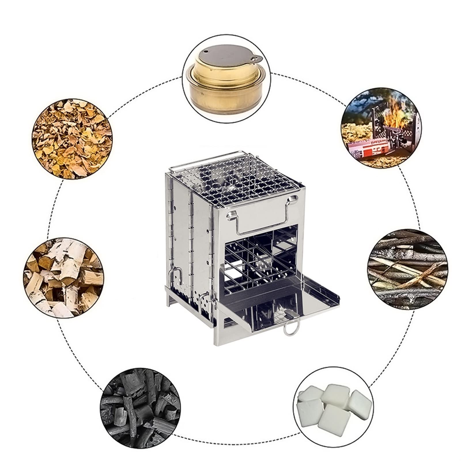 Grill na zewnątrz kemping grill stojak składany piec kemping turystyka piecyk węgiel drzewny grill domowy piekarnik zestaw piknik podróż naczynia kuchenne