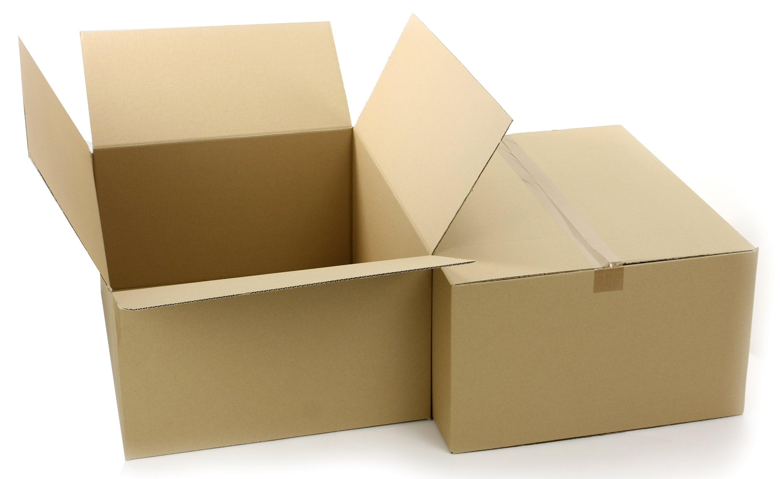 50 Stück Faltkarton 600x300x300 mm Innenmaß Versandkarton E-commerce Karton 1-Wellig 400G Braun Kartonage Verpackung Postkarton Versandschachtel Paket Päckchen