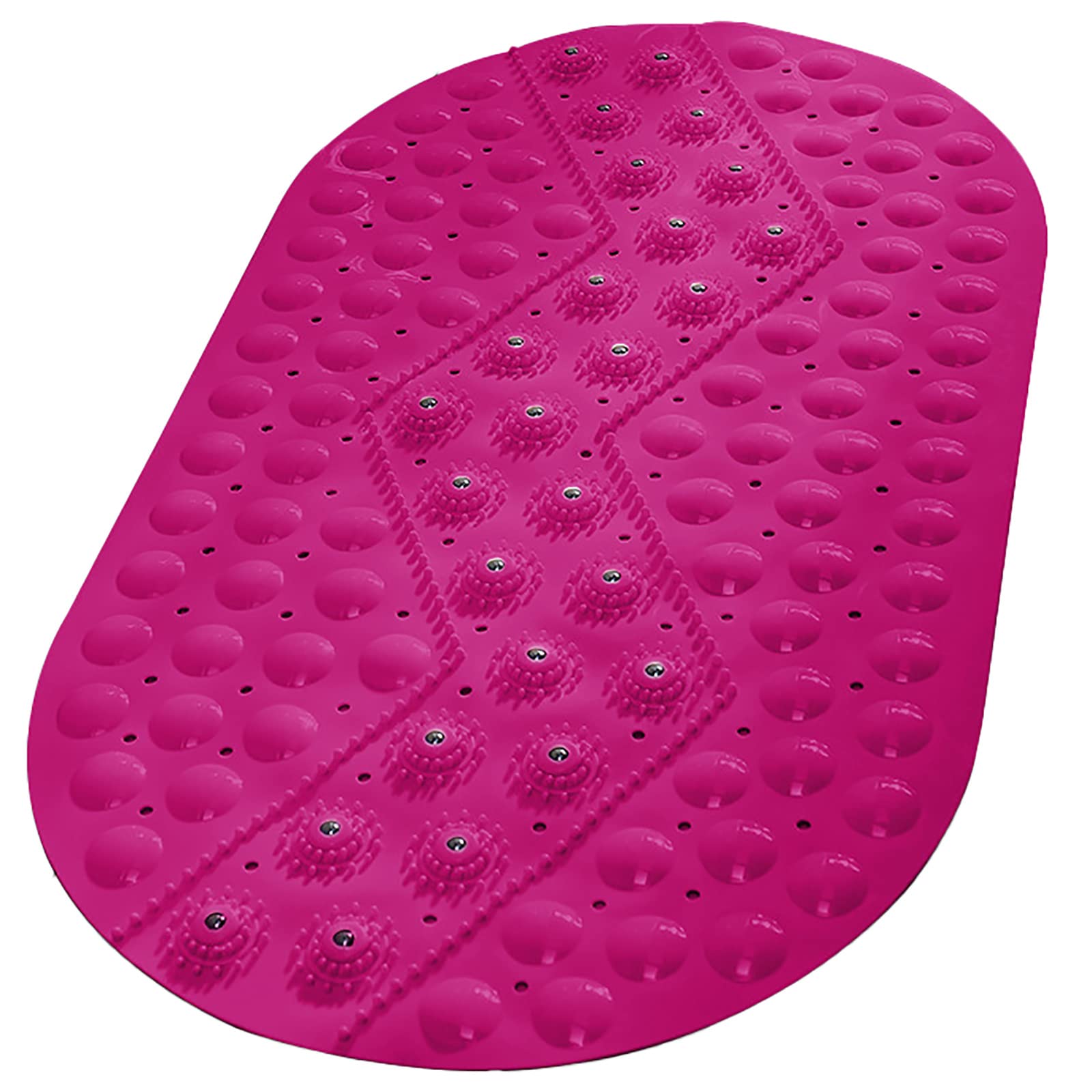 Tapis de bain antidérapant contre les glissades en baignoire avec drainage rapide