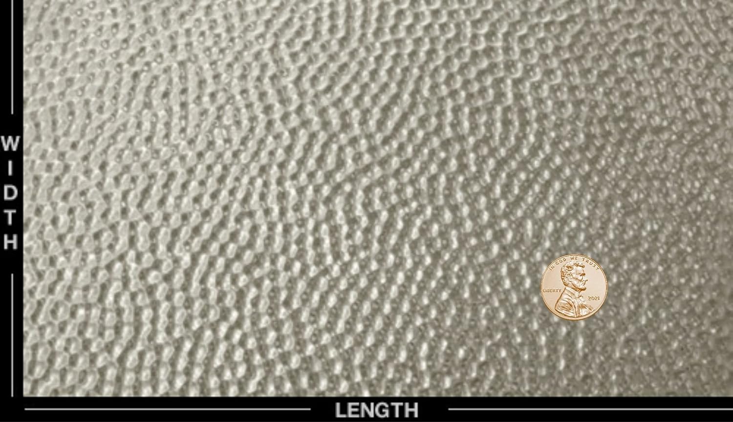 Deck The Door Decor | Door Kick Plate - Stainless Steel - Artisan Embossed Hammered Pattern - Screw Mount - 6”x30”