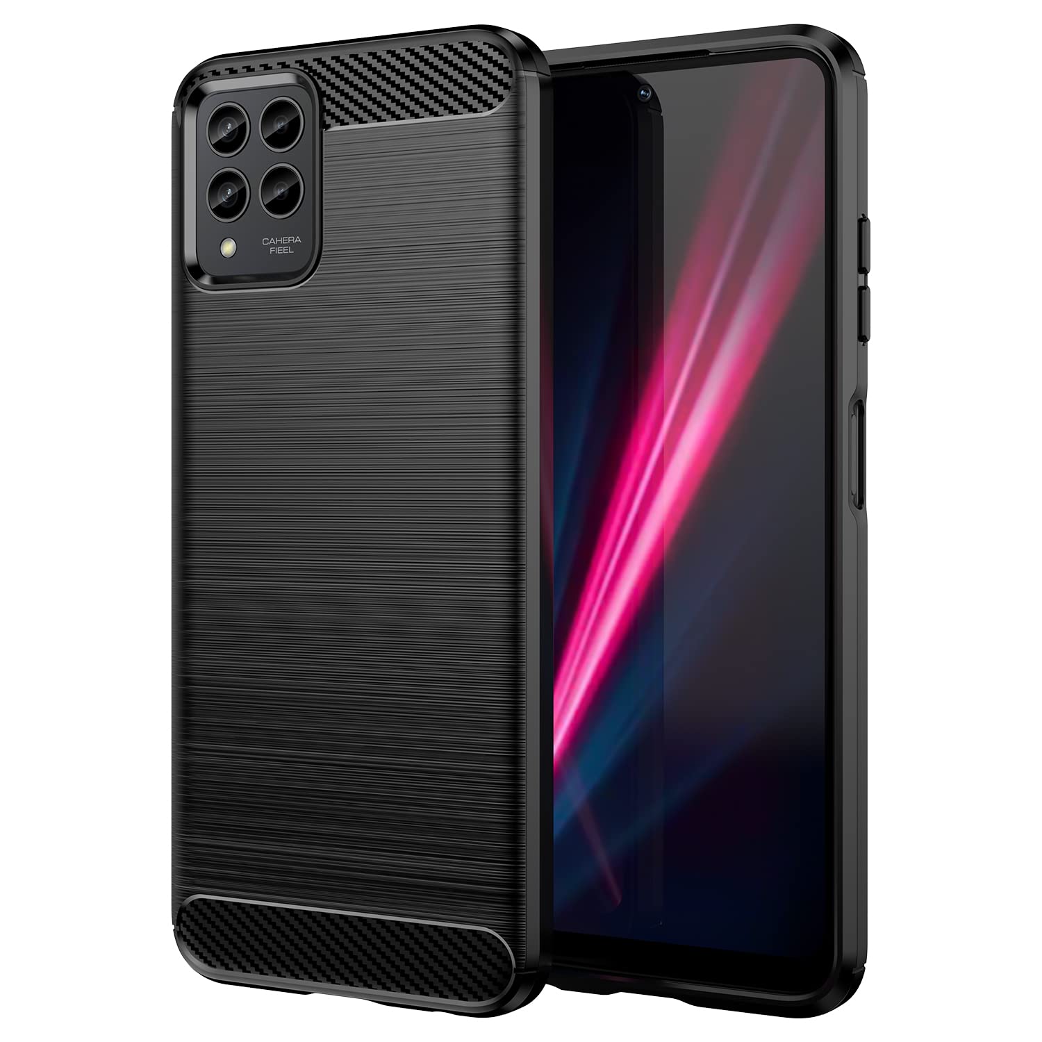 LCEHTOGYE Cover per T-Mobile T Phone PRO 5G,Nero Custodie Morbido