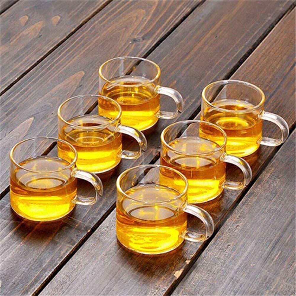 Ensemble de thé en verre résistant à la chaleur Kungfu avec chauffe-eau attire la détournement de l'eau bol rotatif théière semi-automatique paresseux avec 6 tasses à thé