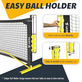 Amazon | JAYAポータブルピックルボールネット ユニークなボール