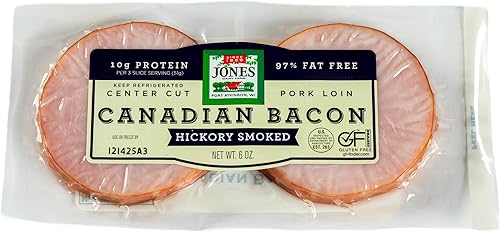 Jones Dairy Canadian Bacon Stacked Slices, Fresh, 6 oz